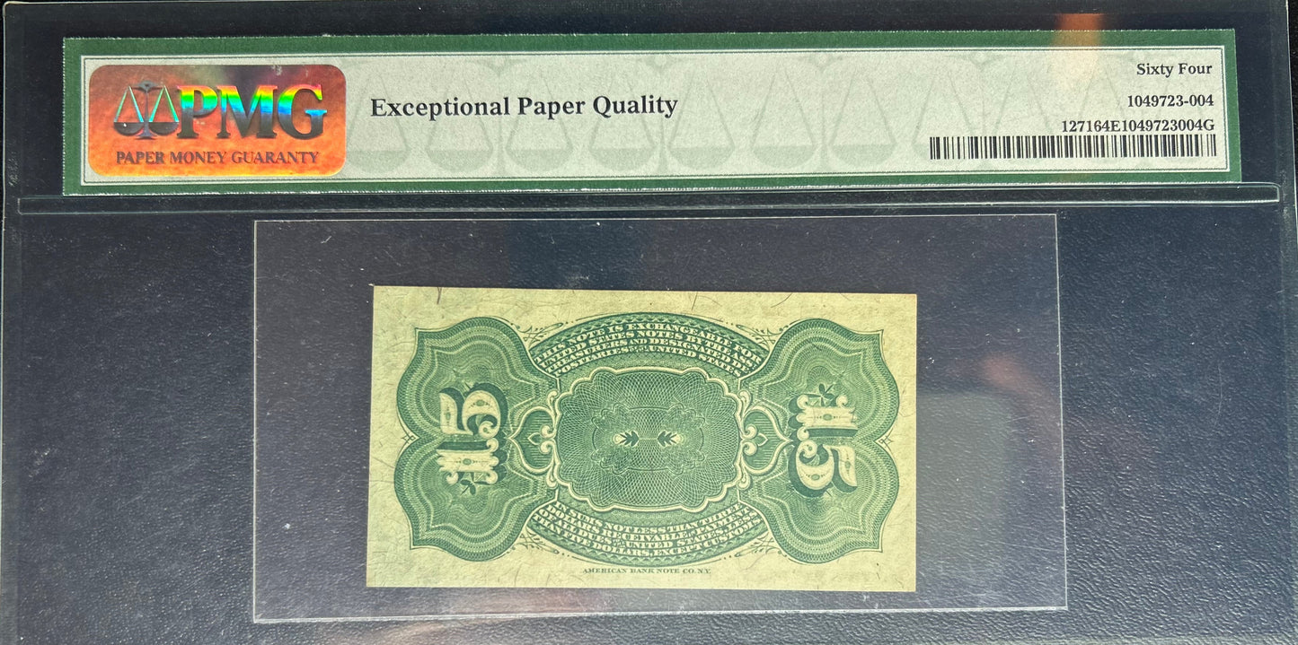 15 Cent Fourth Issue Fractional Currency Fr#1271 PMG 64 Choice Uncirculated