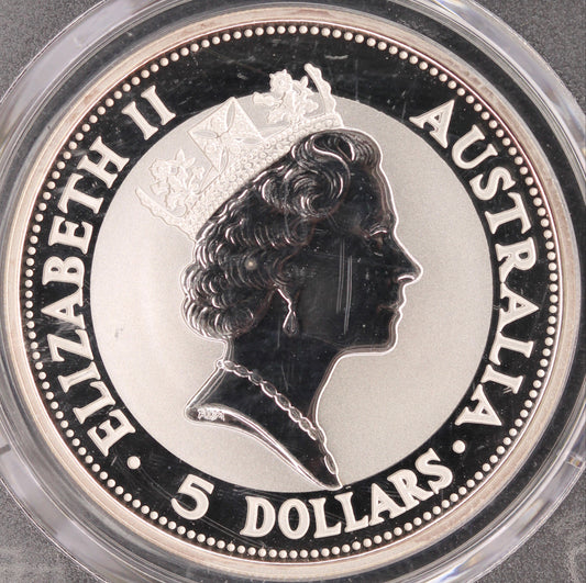 1991 $5 PCGS MS68 Toned Australia Kookaburra