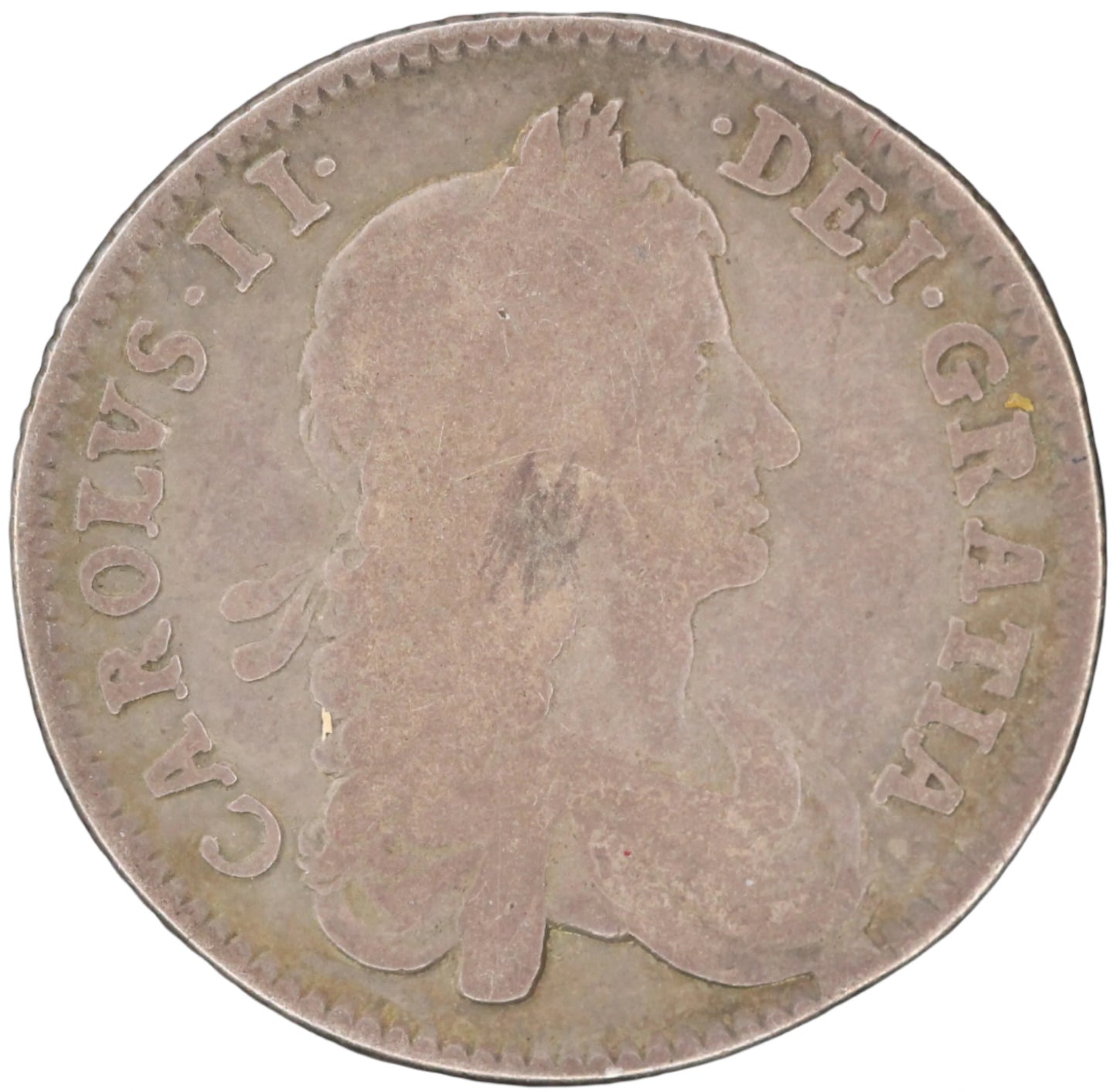 1663 England AR Shilling VG 10 Charles II