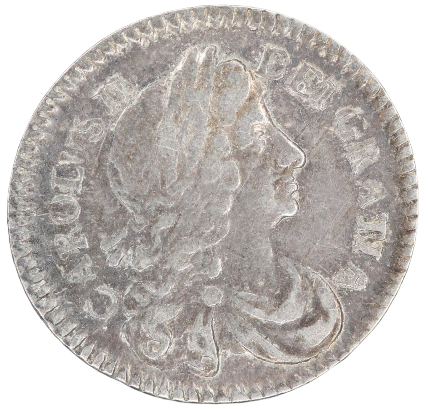 1684 England Charles II 2 Pence KM 429 Silver