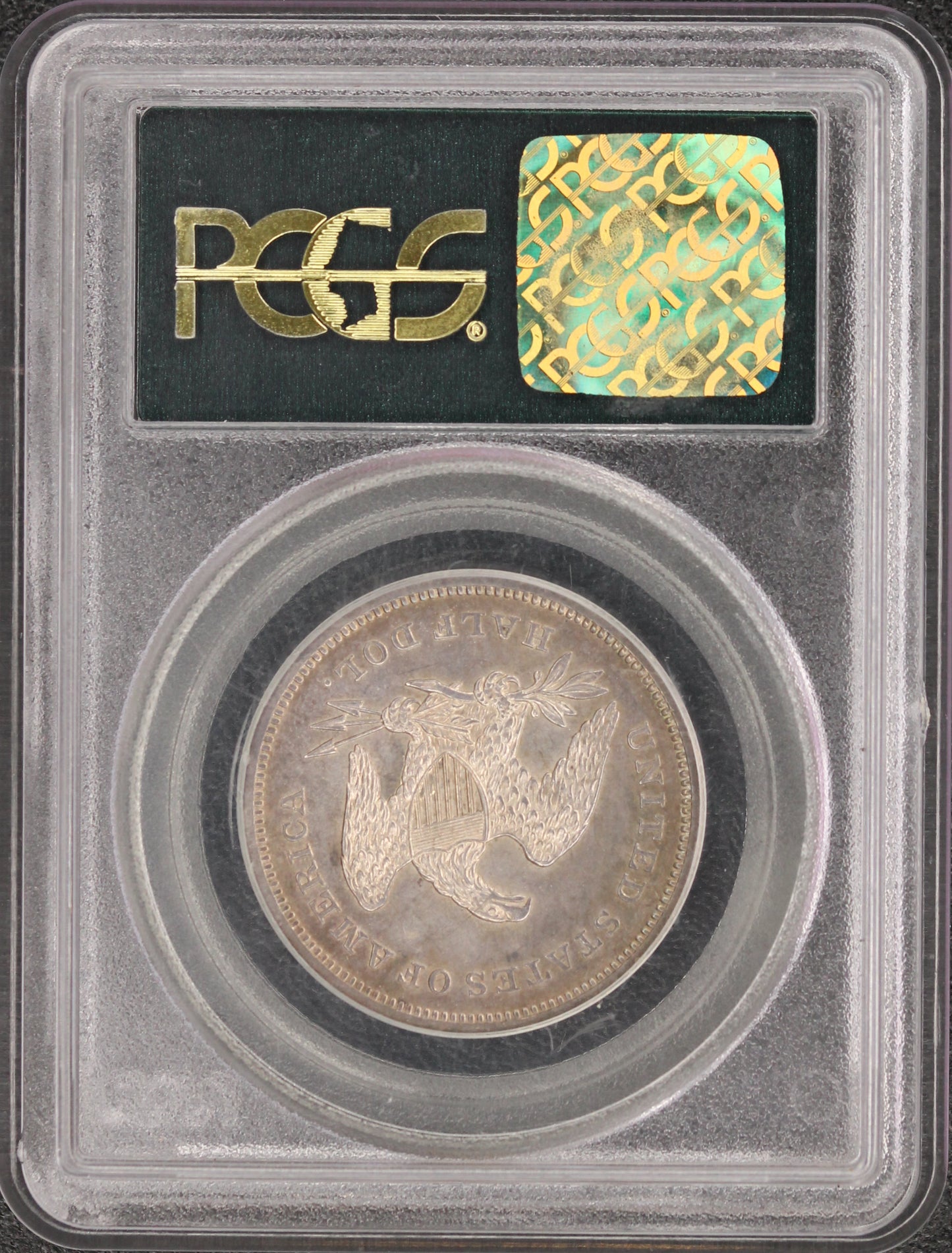 1840 Liberty Seated Half 50C Reverse 1839 CAC MS62