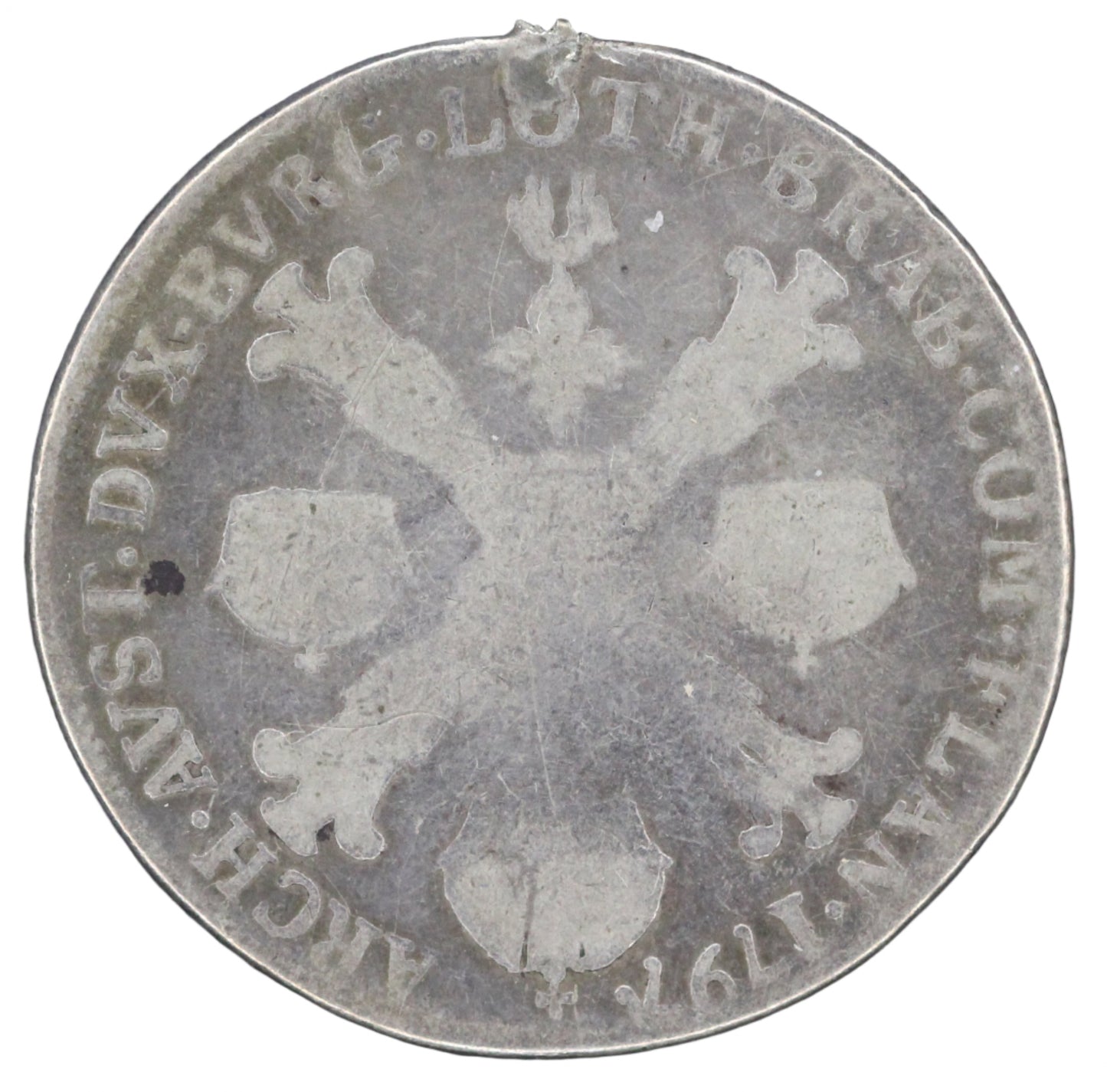 1797 Austrian Netherlands 1/4 Kronen Thaler KM 60