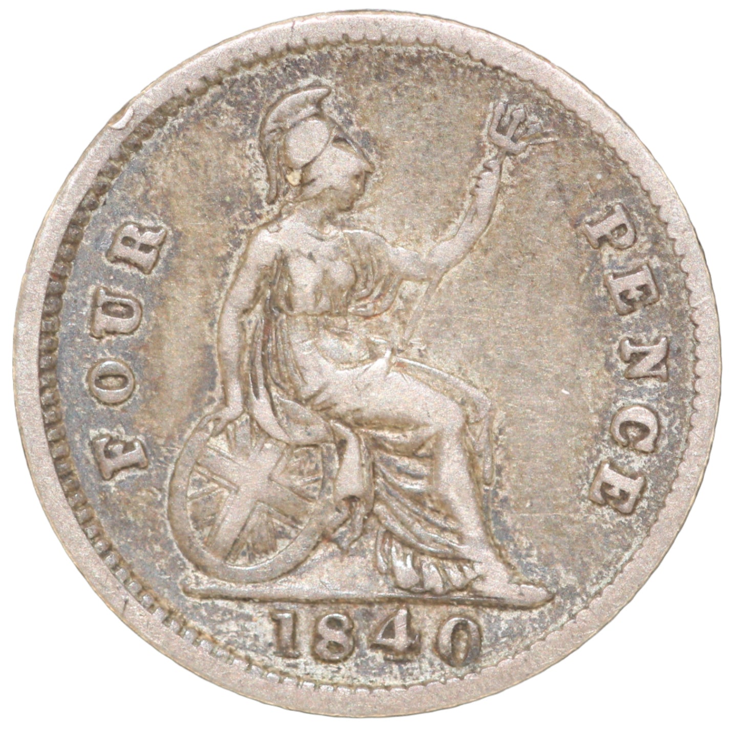 1840 Great Britain 1st Portrait 4 Pence KM 731