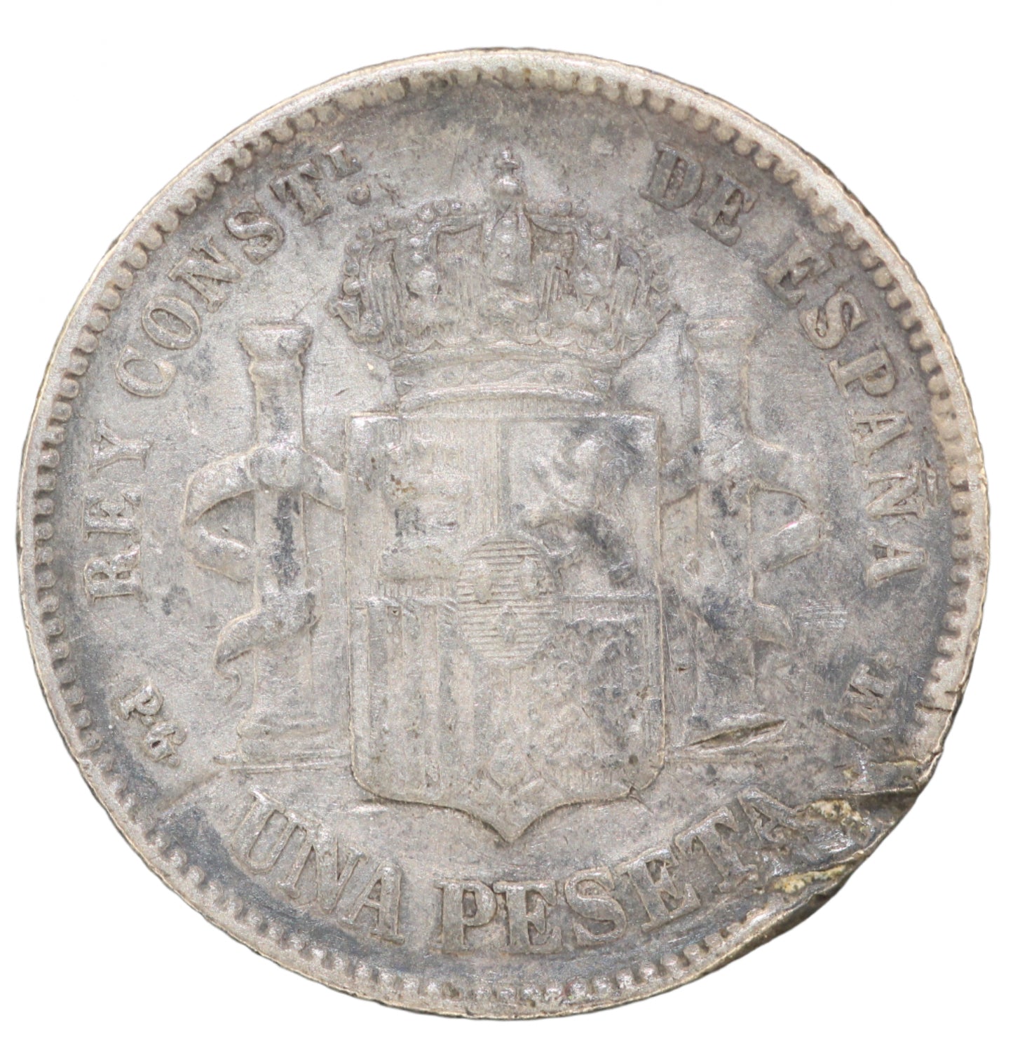 1891 Spain Peseta KM 691