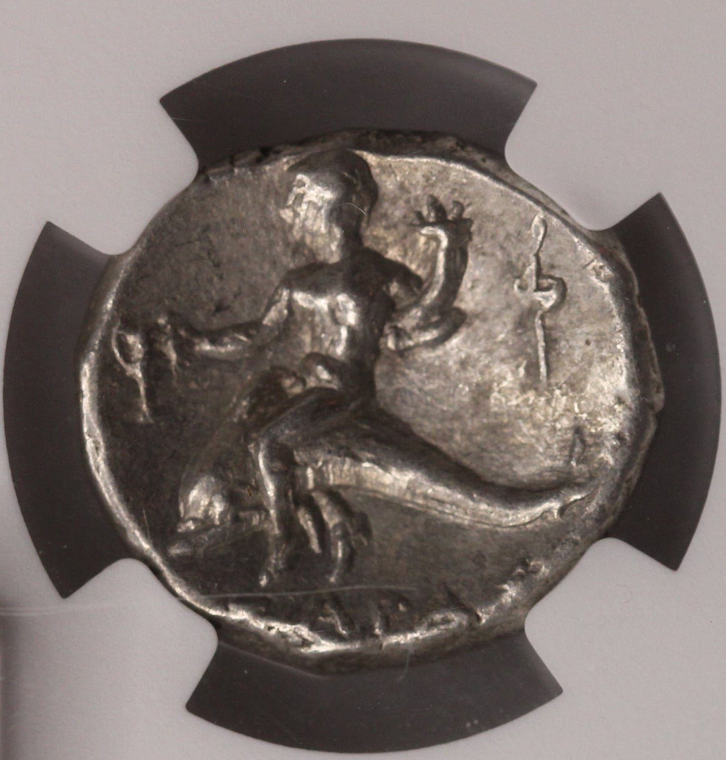 Calabria, Taras AR Didrachm 280-240 BC NGC Ch VF