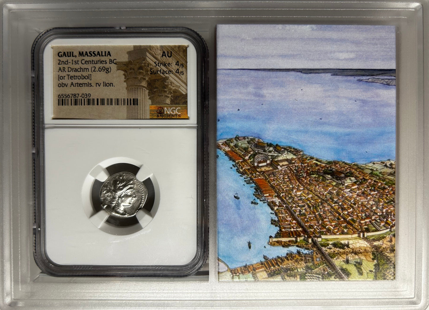 Gaul, Massalia AR Drachm 2nd-1st Centuries BC AU NGC