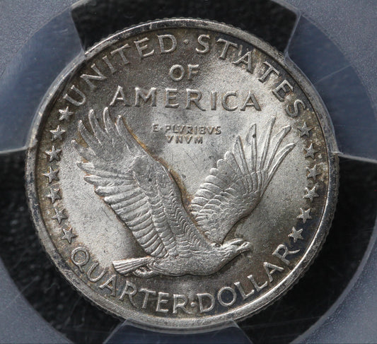 1917 Quarter 25C Standing Liberty Type 1 PCGS MS64FH