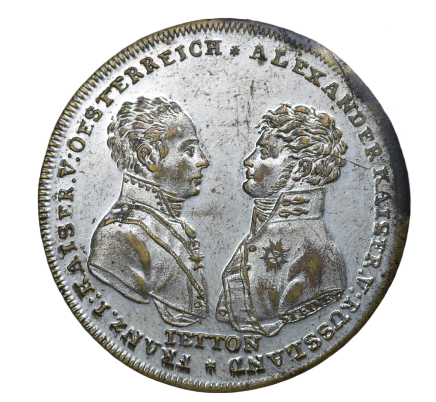 1813 Jeton Battle of Leipzig Medal KM561
