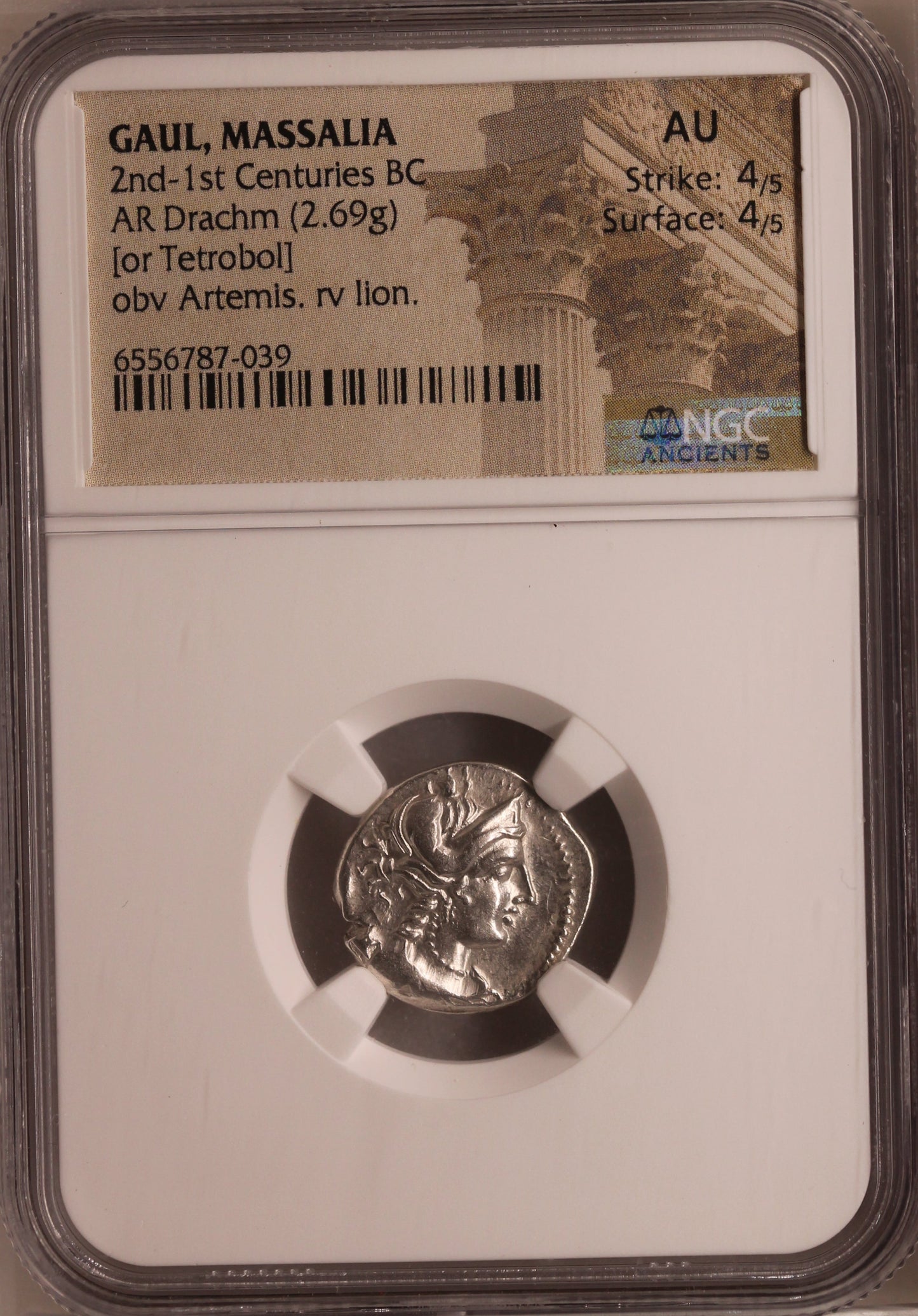 Gaul, Massalia AR Drachm 2nd-1st Centuries BC AU NGC