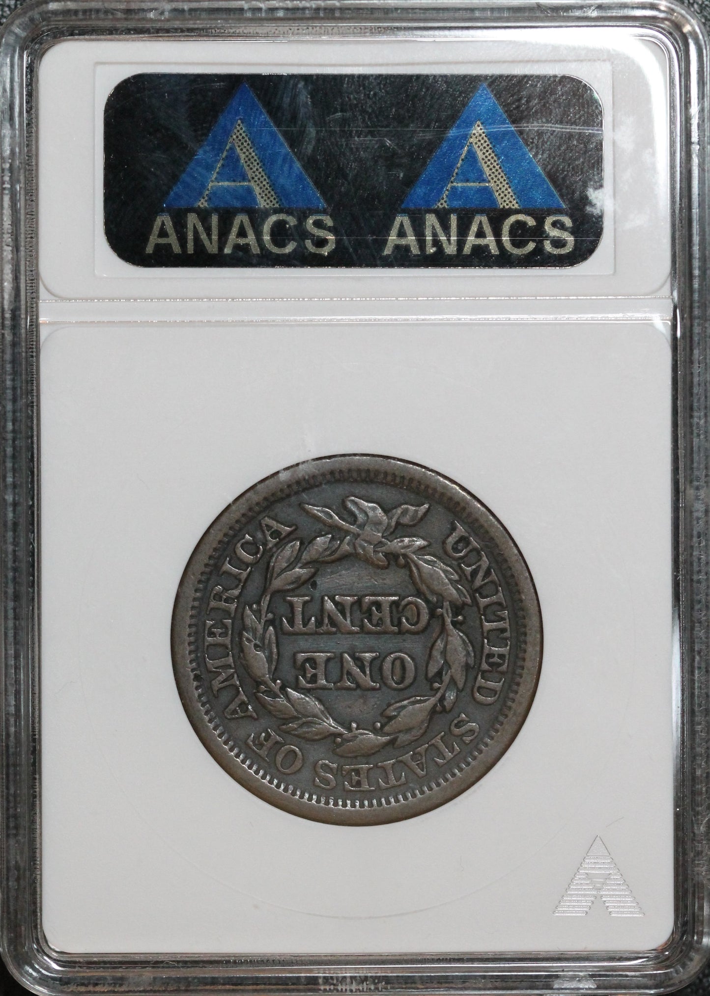 1847 Large Cent, ANACS VF 30 Details, Scratched-Tooled