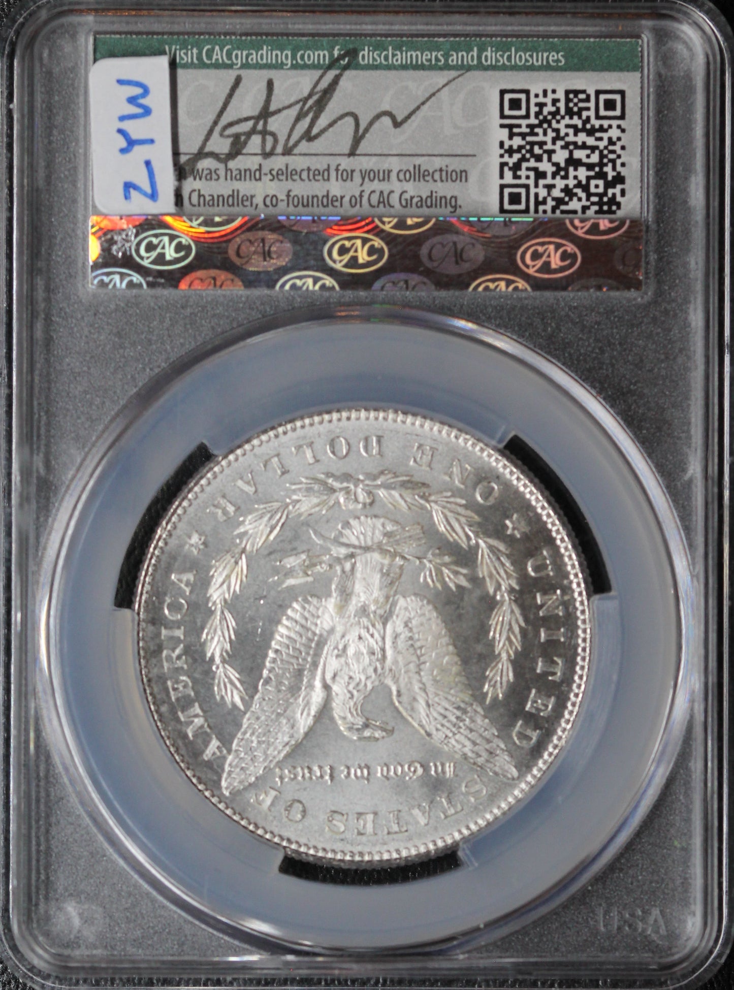 1878 7TF Morgan Dollar CAC MS64 Witterbrick, VAM 171