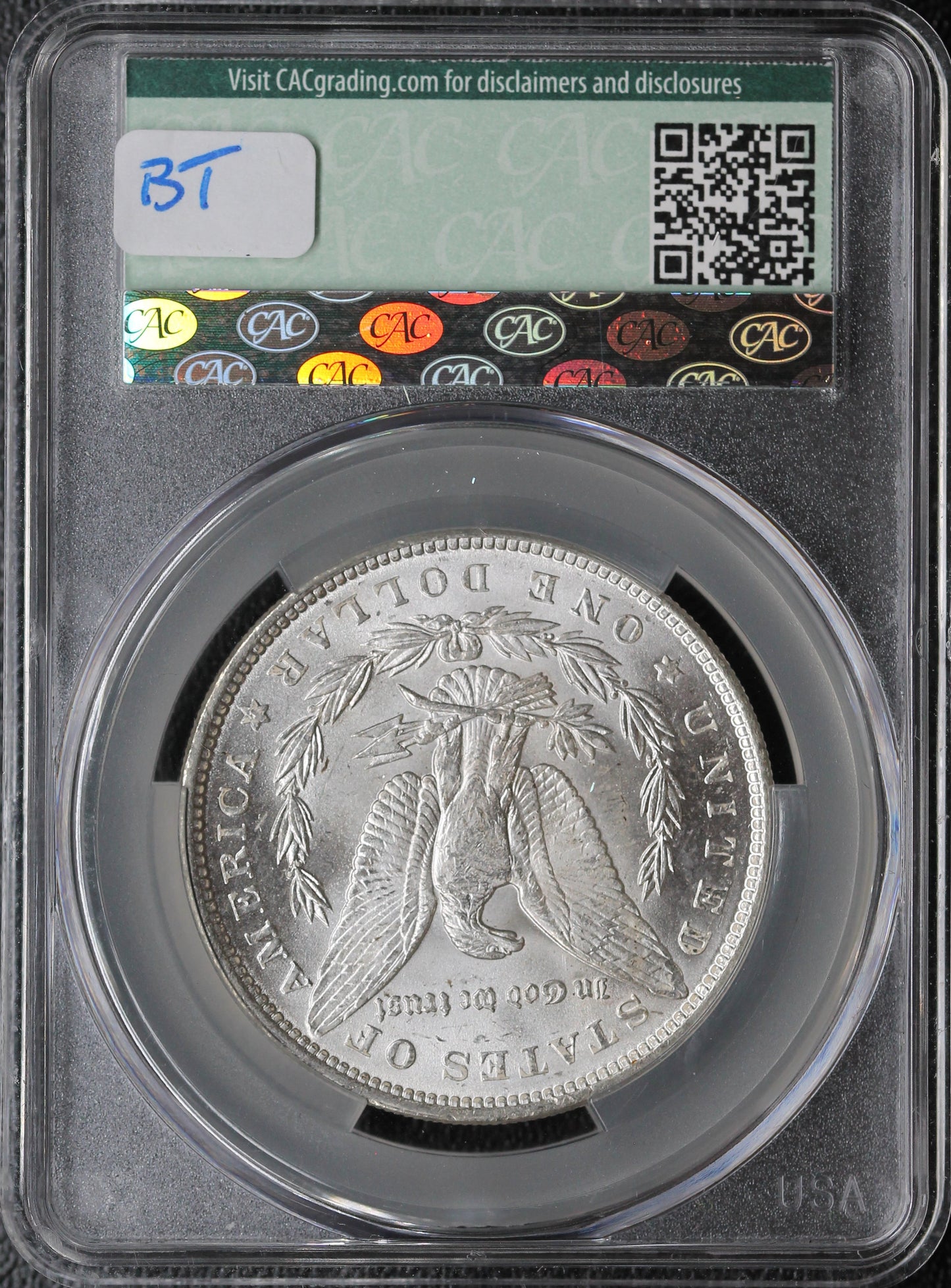 1889 Morgan Dollar CAC MS63