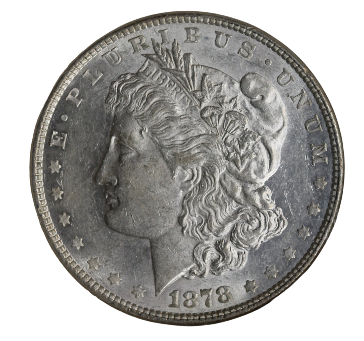 1878 7/8 TF Morgan Dollar VAM-42 7/7TF AU 58 NGC