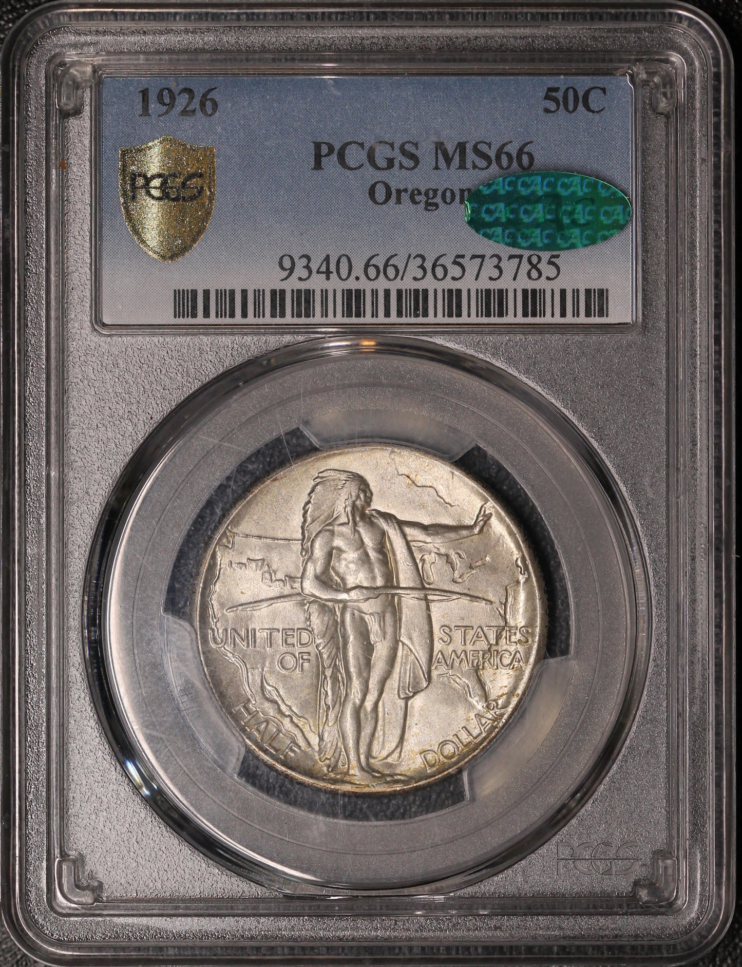 1926 Half Dollar Oregon PCGS MS66 CAC