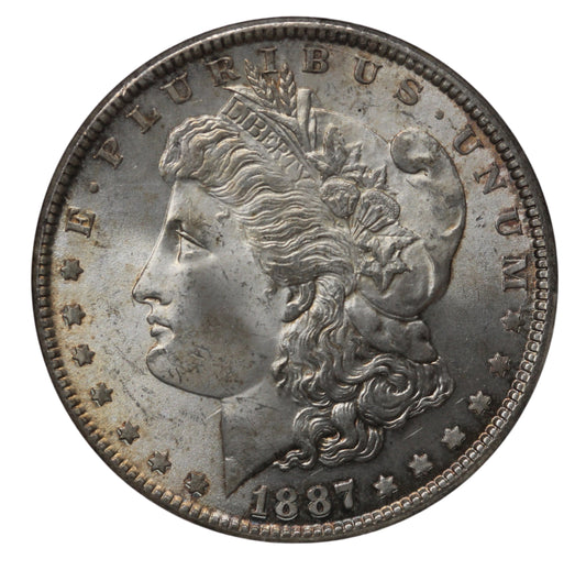 1887 Morgan Dollar MS64 NGC
