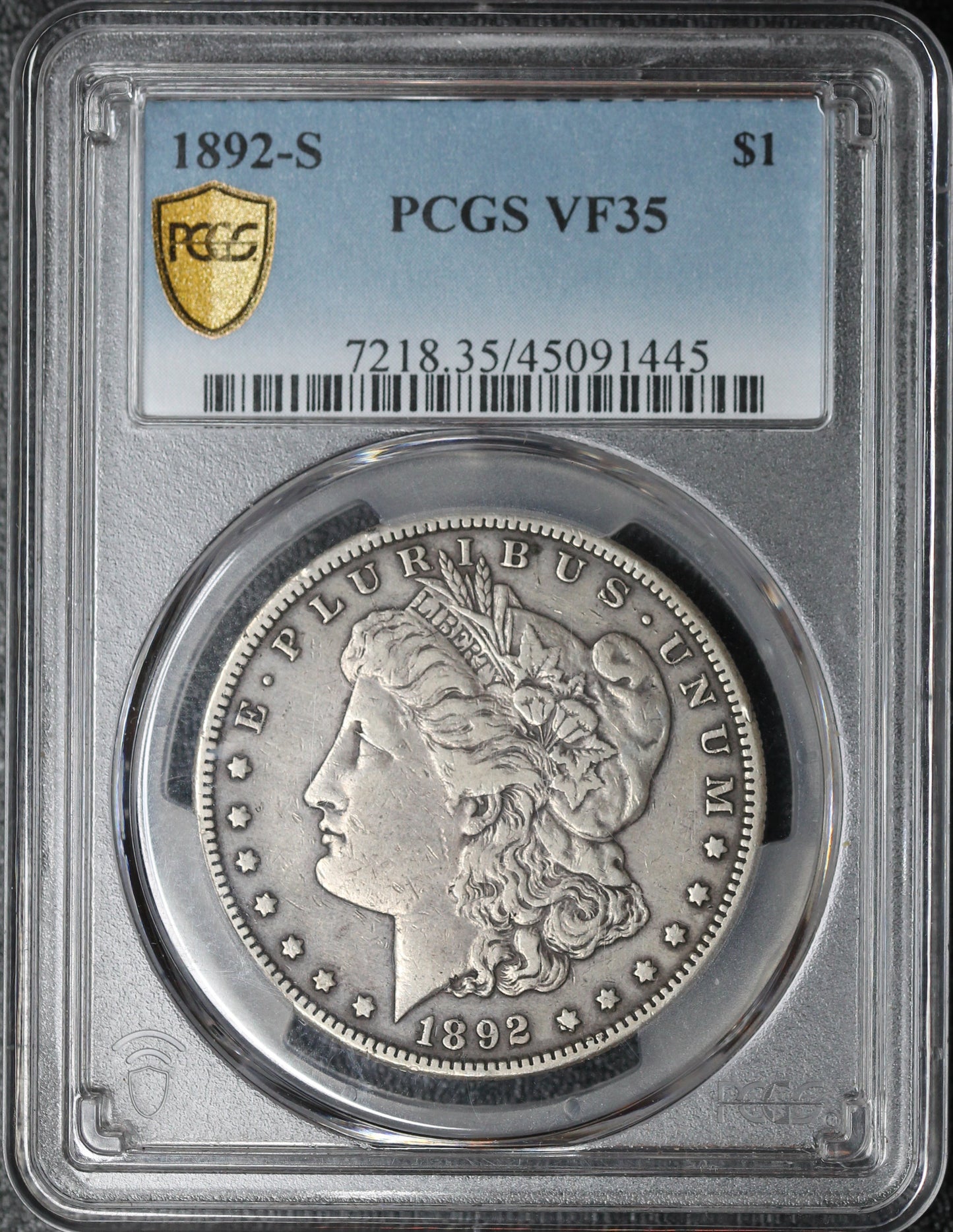1892-S Morgan $1 VF35 PCGS