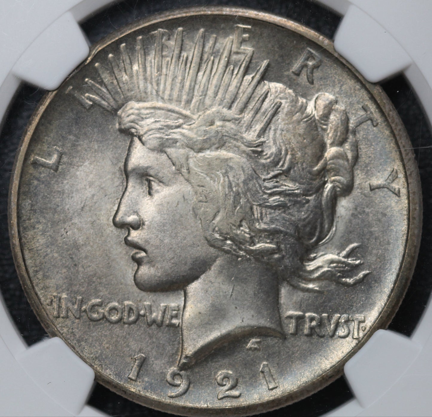 1921 Peace Dollar High Relief MS66 NGC
