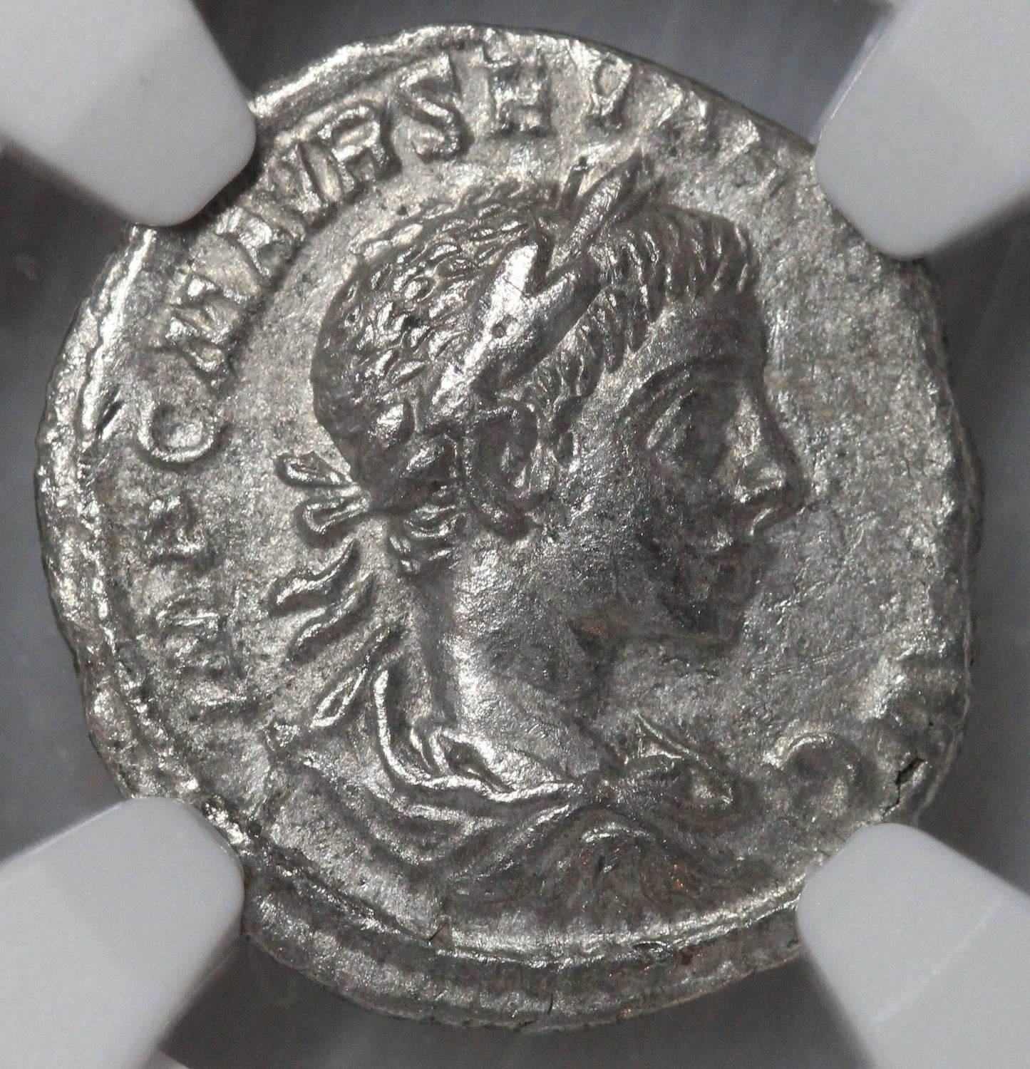 Roman Empire Sev. Alexander, AR Denarius Antioch AD 222-235 SPQR Collection NGC XF