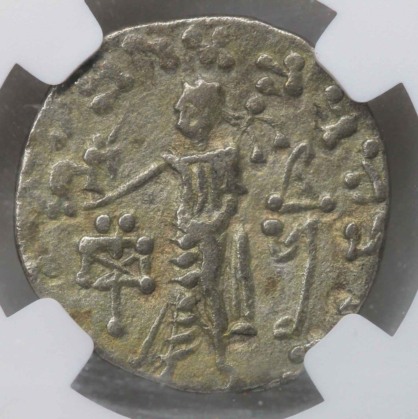 Indo-Scythians Azes I/II, after c.58 BC AR Tetradachm NGC VF  Gift of the Magi "Money of the Bible"