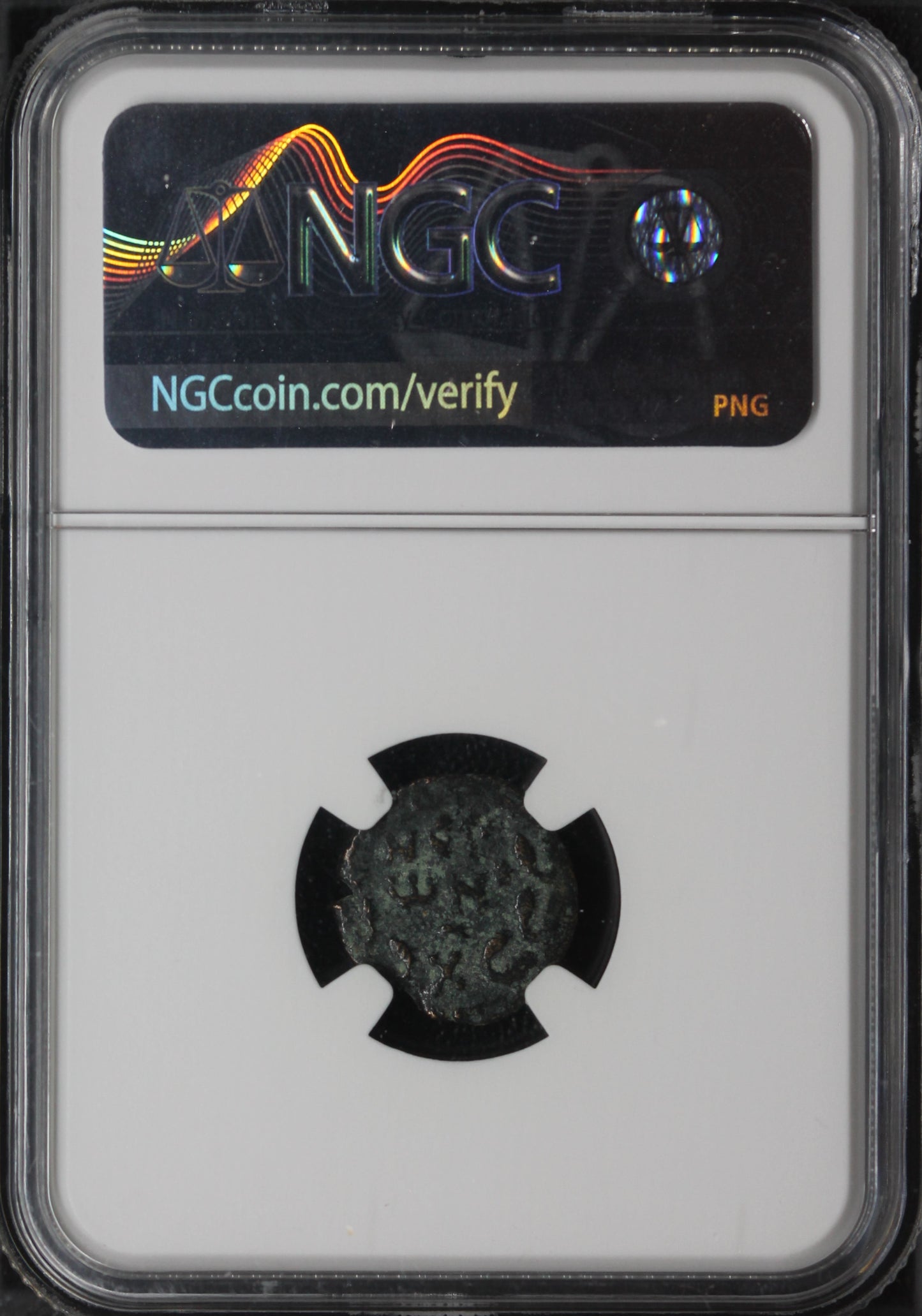 Judea Procurators Porcius Festus, AD 59-62 AE Prutah under Nero, AD 59 NGC VF "Money of the Bible"