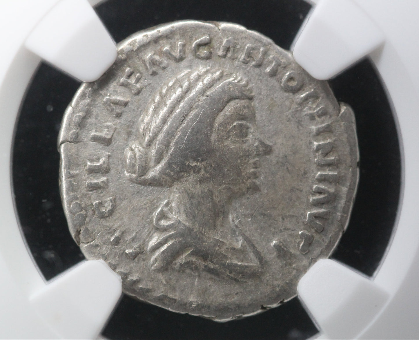 Roman Empire Lucilla, AR Denarius AD 164-182/3 SPQR Collection NGC VF