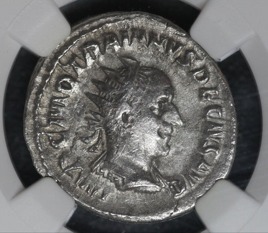 Roman Empire Trajan Decius, AD 249-251 AR Double Denarius NGC VF