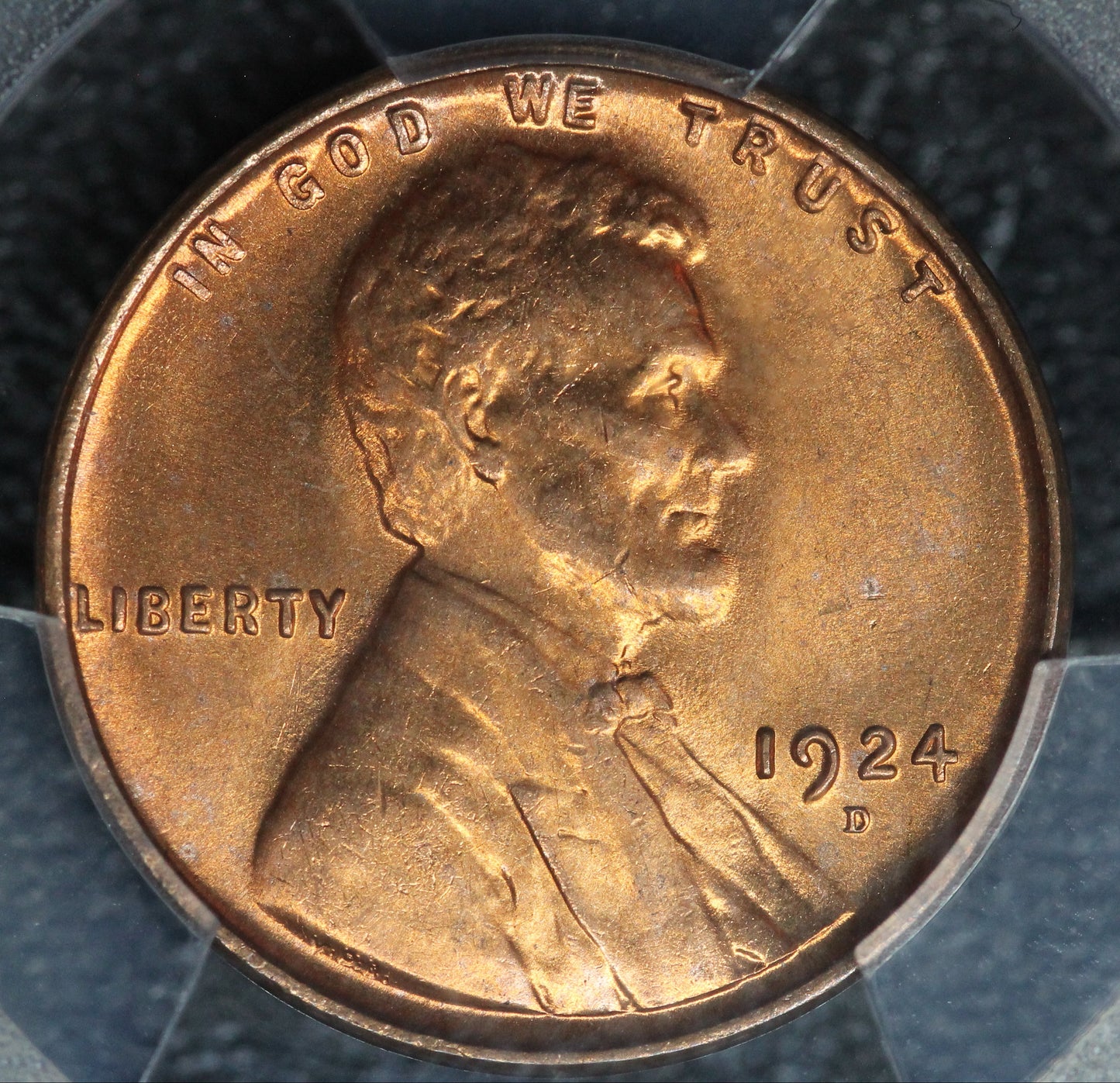 1924-D Lincoln Wheat Cent, PCGS MS65RD