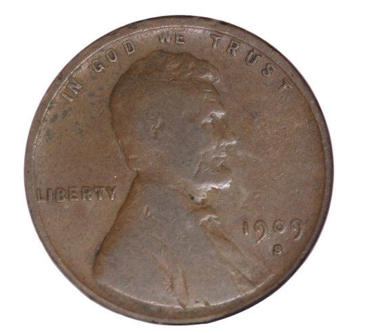 1909-S VDB Lincoln Wheat Cent, ANACS F12