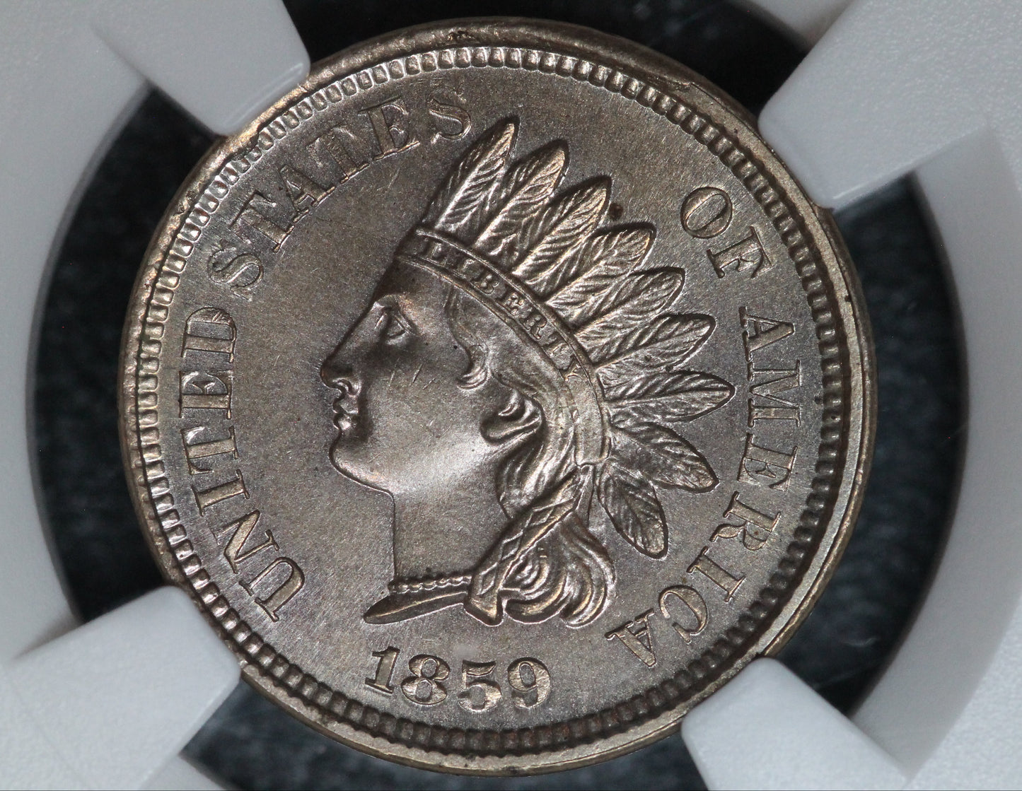 1859 Indian Head Cent NGC MS64