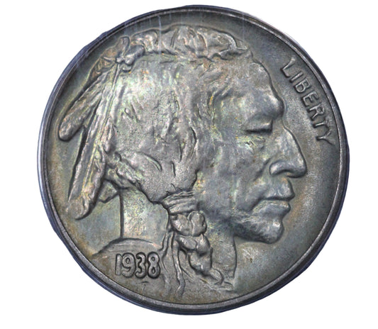 1938-D/D Buffalo Nickel, RPM-2, ANACS MS64