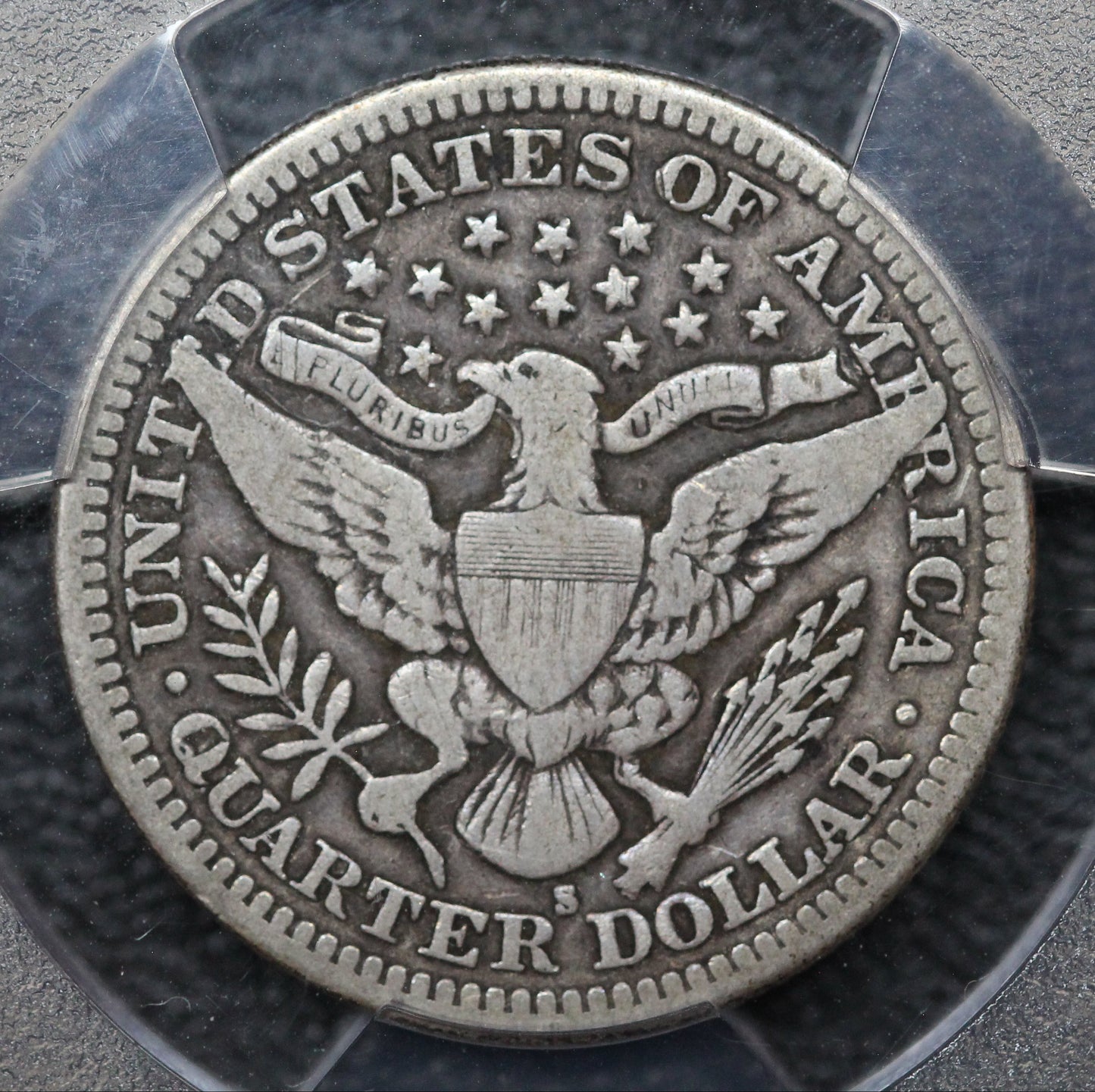 1913-S Barber Quarter, PCGS VG10 CAC, Key Date