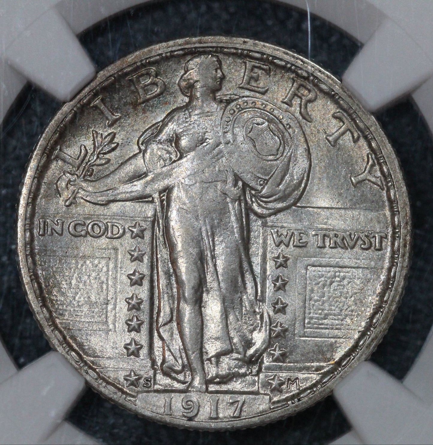 1917-S Standing Liberty Quarter, Type 2 NGC MS63