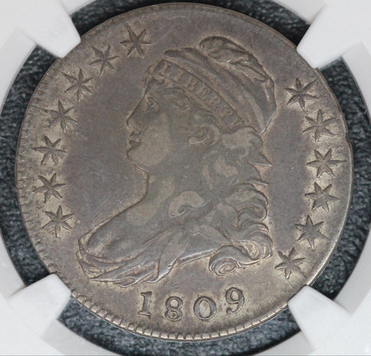 1809 Capped Bust Half XXX Edge, O-108a, NGC VF20