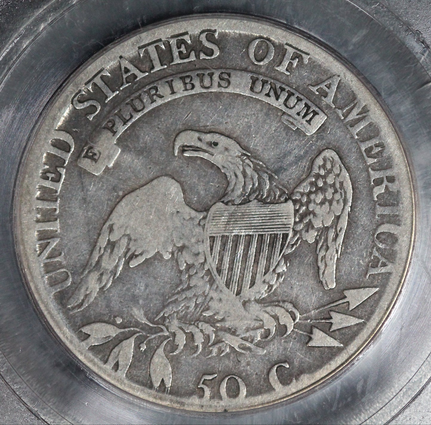 1814 Capped Bust Half Dollar, O-105a, Single Leaf, ICG F15
