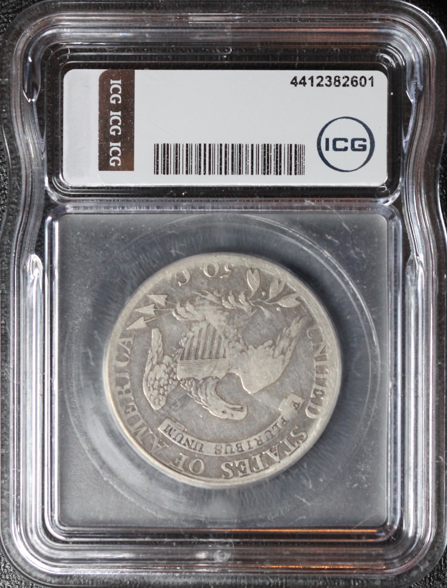 1814 Capped Bust Half Dollar, O-105a, Single Leaf, ICG F15