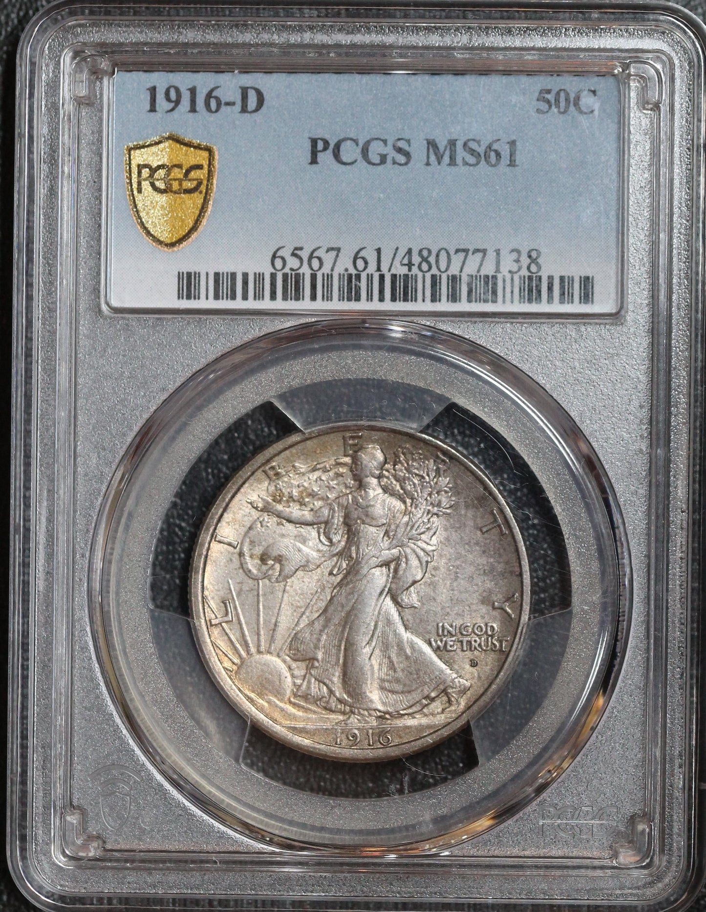 1916-D Walking Liberty Half Dollar PCGS MS61