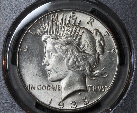 1935 Peace Dollar PCGS MS62