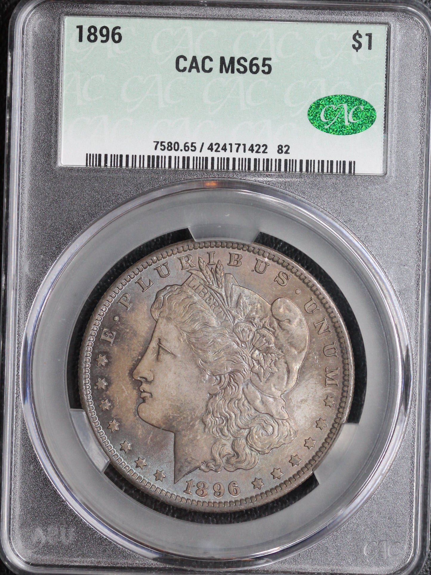 1896 Morgan Dollar CAC MS65