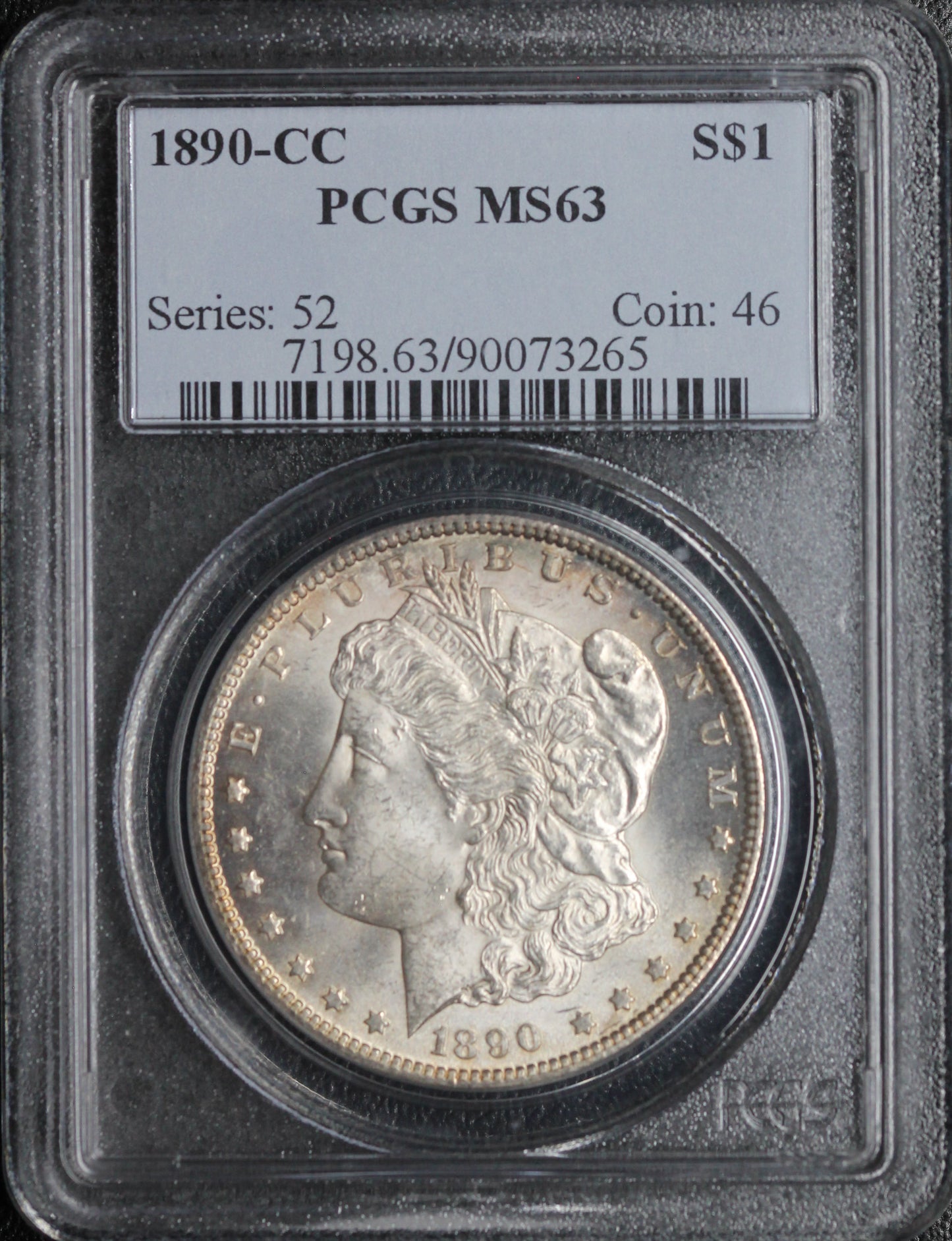 1890-CC Morgan Dollar PCGS MS63 Series 52