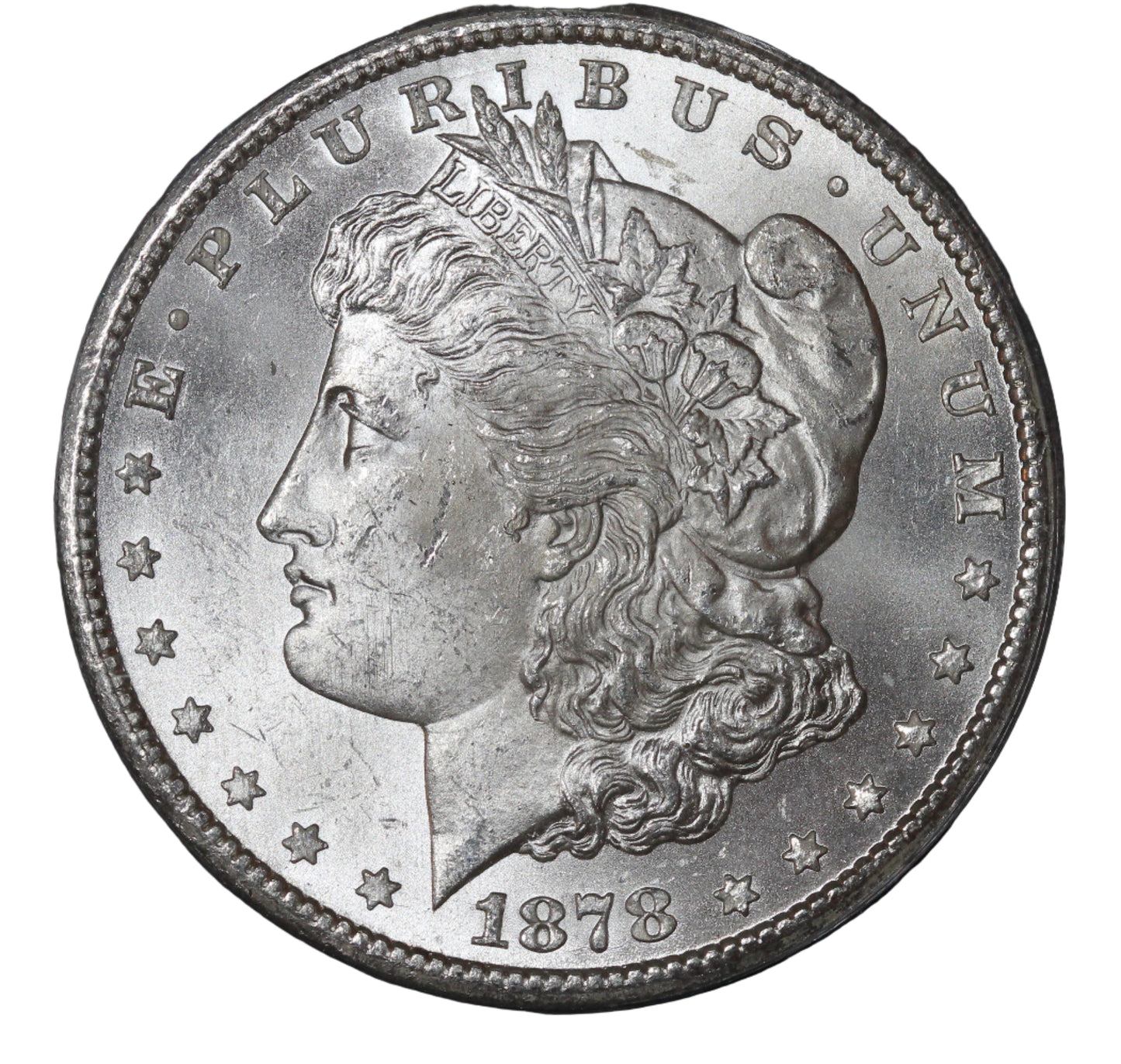 1878 7TF Morgan Dollar CAC MS64 Witterbrick, VAM 171