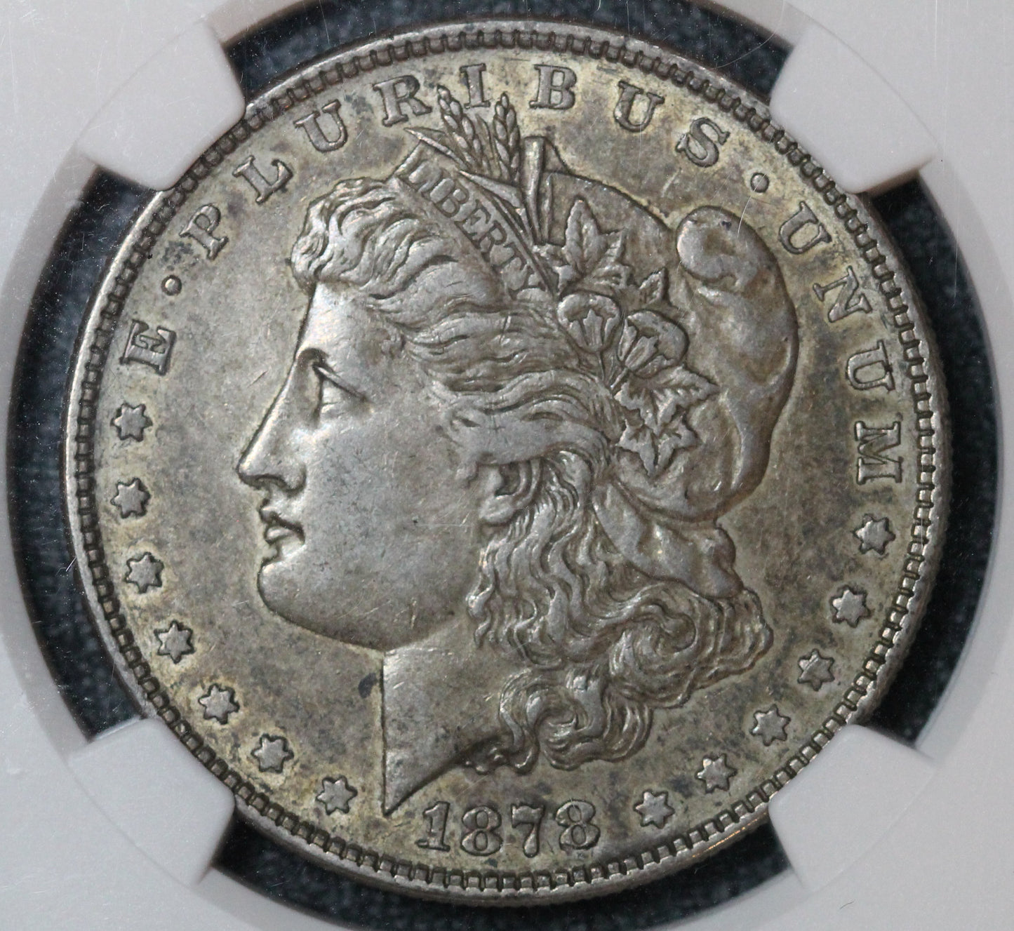 1878 8TF Morgan Dollar NGC AU50