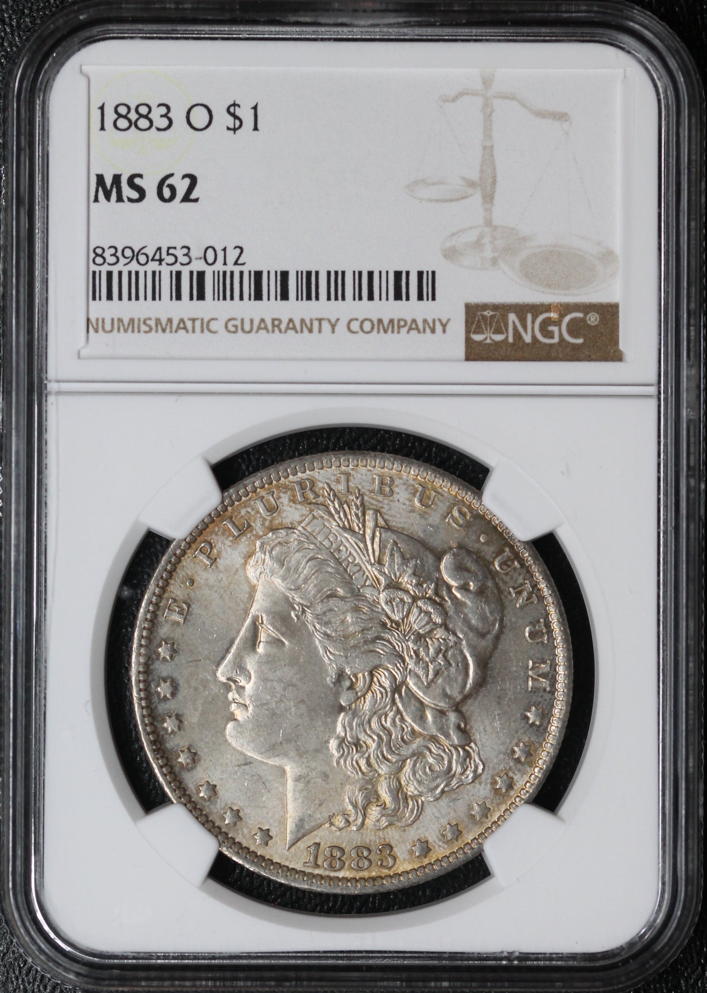 1883-O Morgan Dollar NGC MS62
