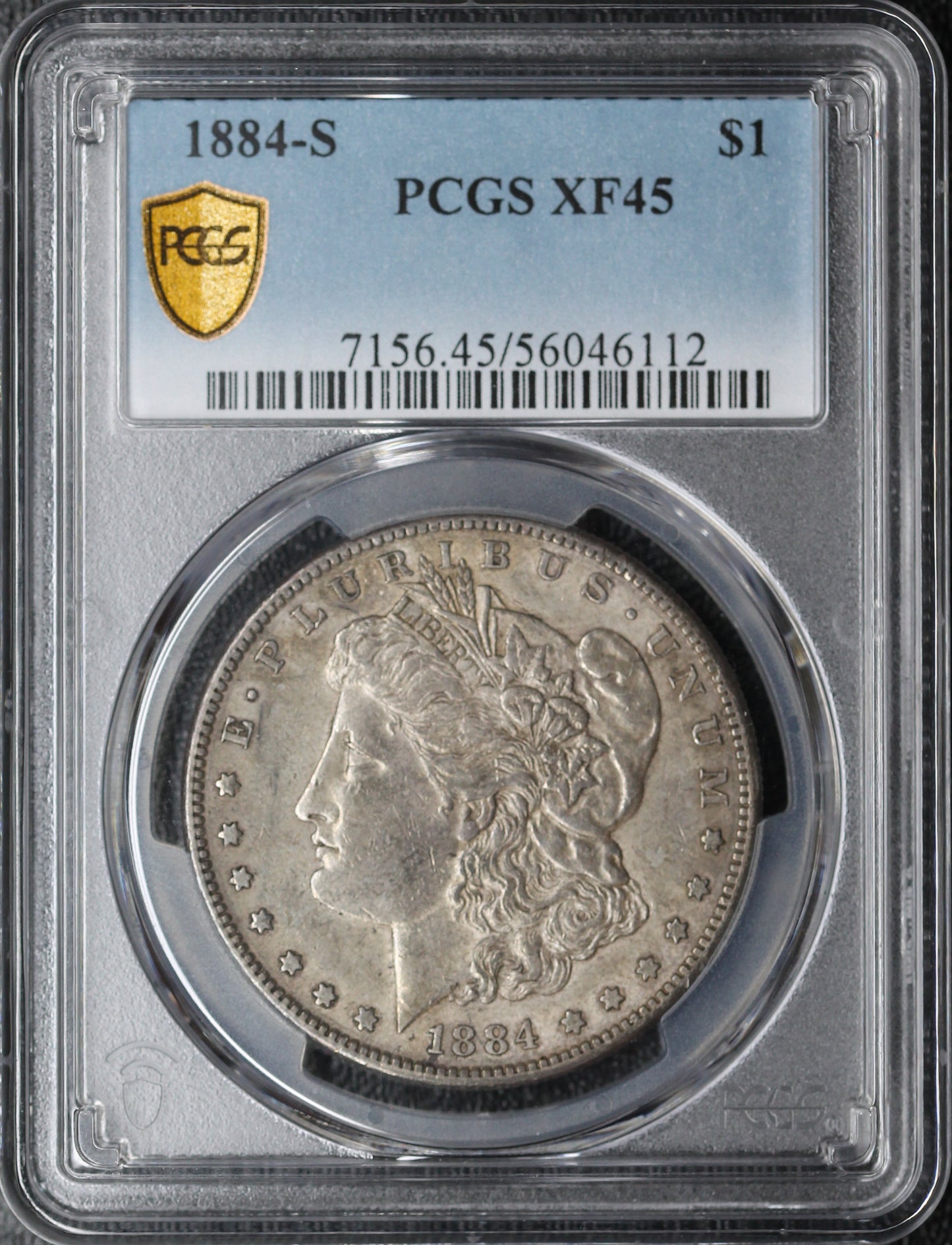 1884-S Morgan Dollar PCGS XF45