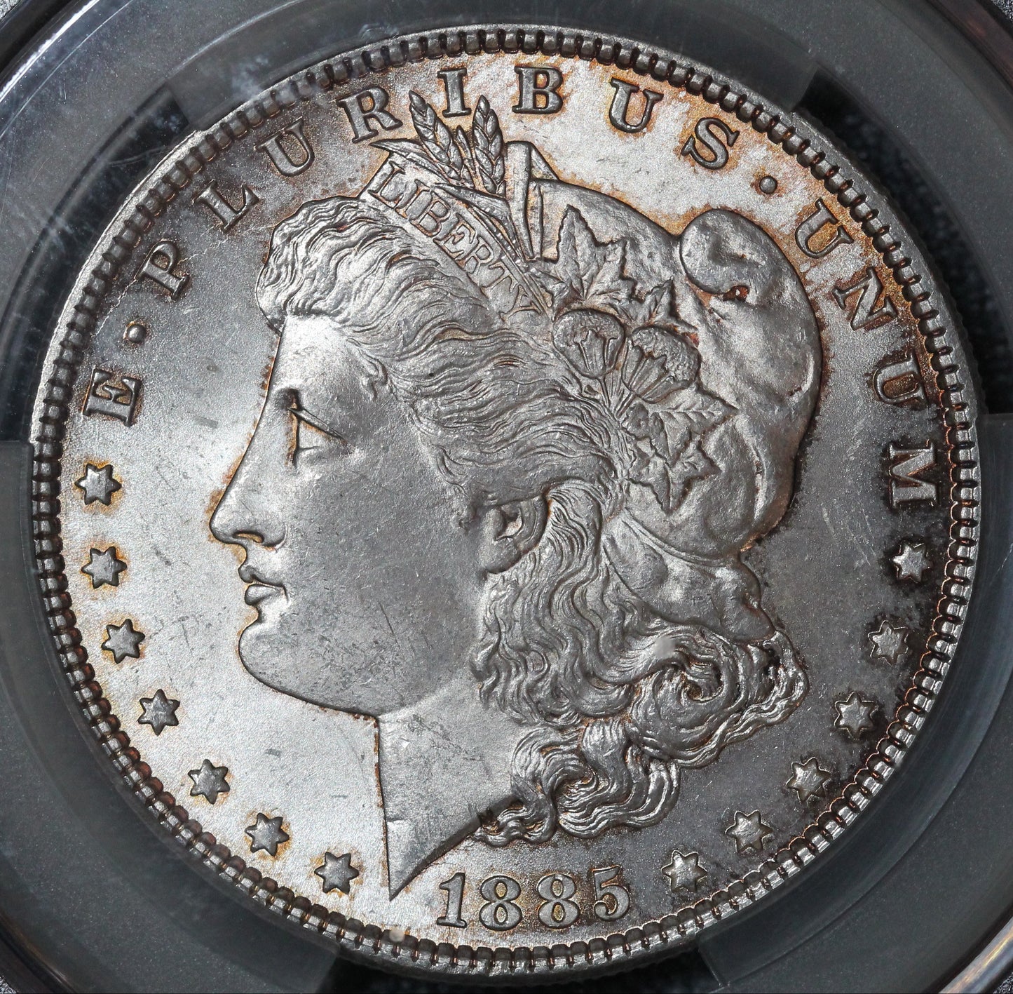 1885 Morgan Dollar CAC MS63