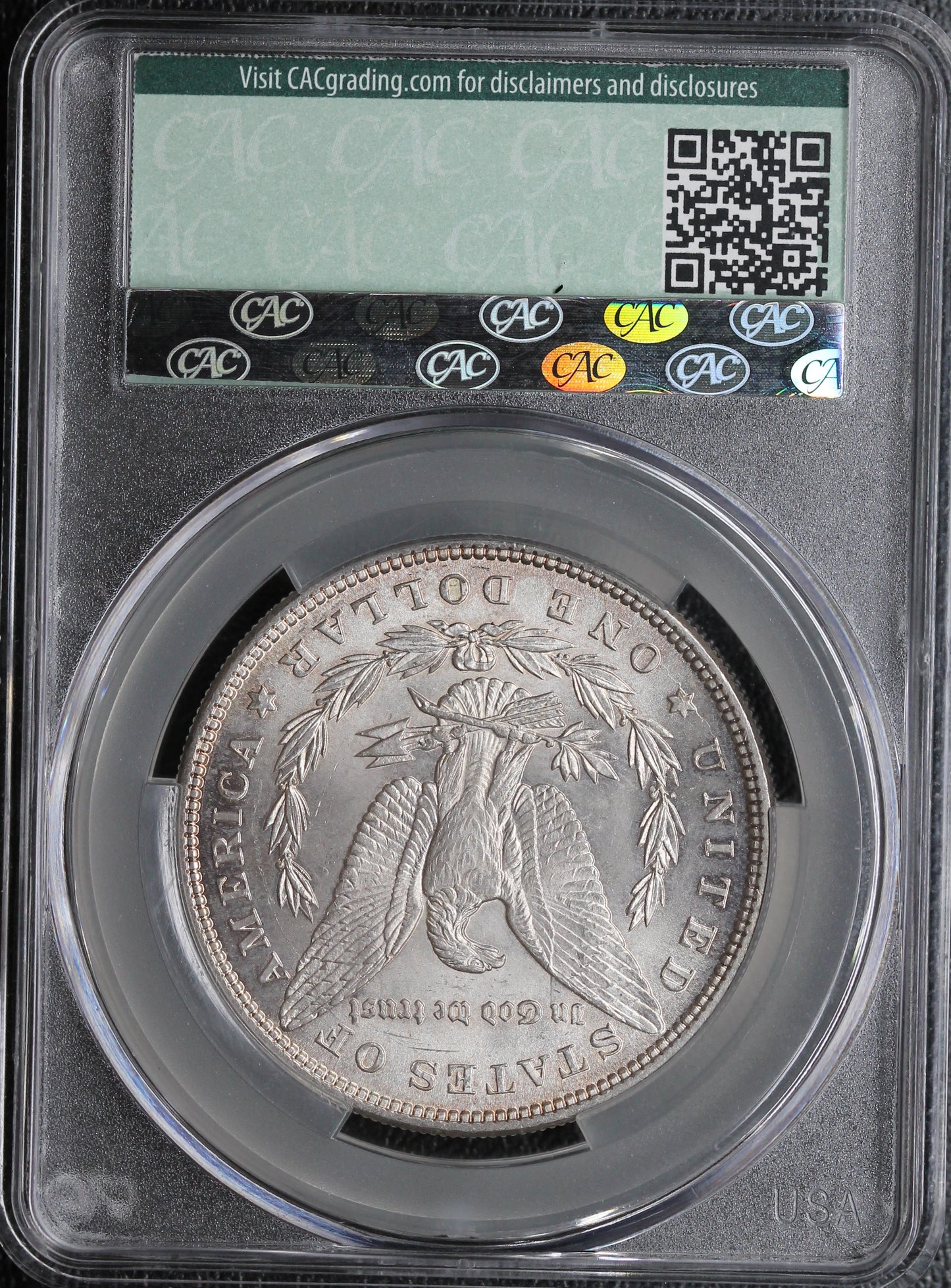 1885 Morgan Dollar CAC MS63