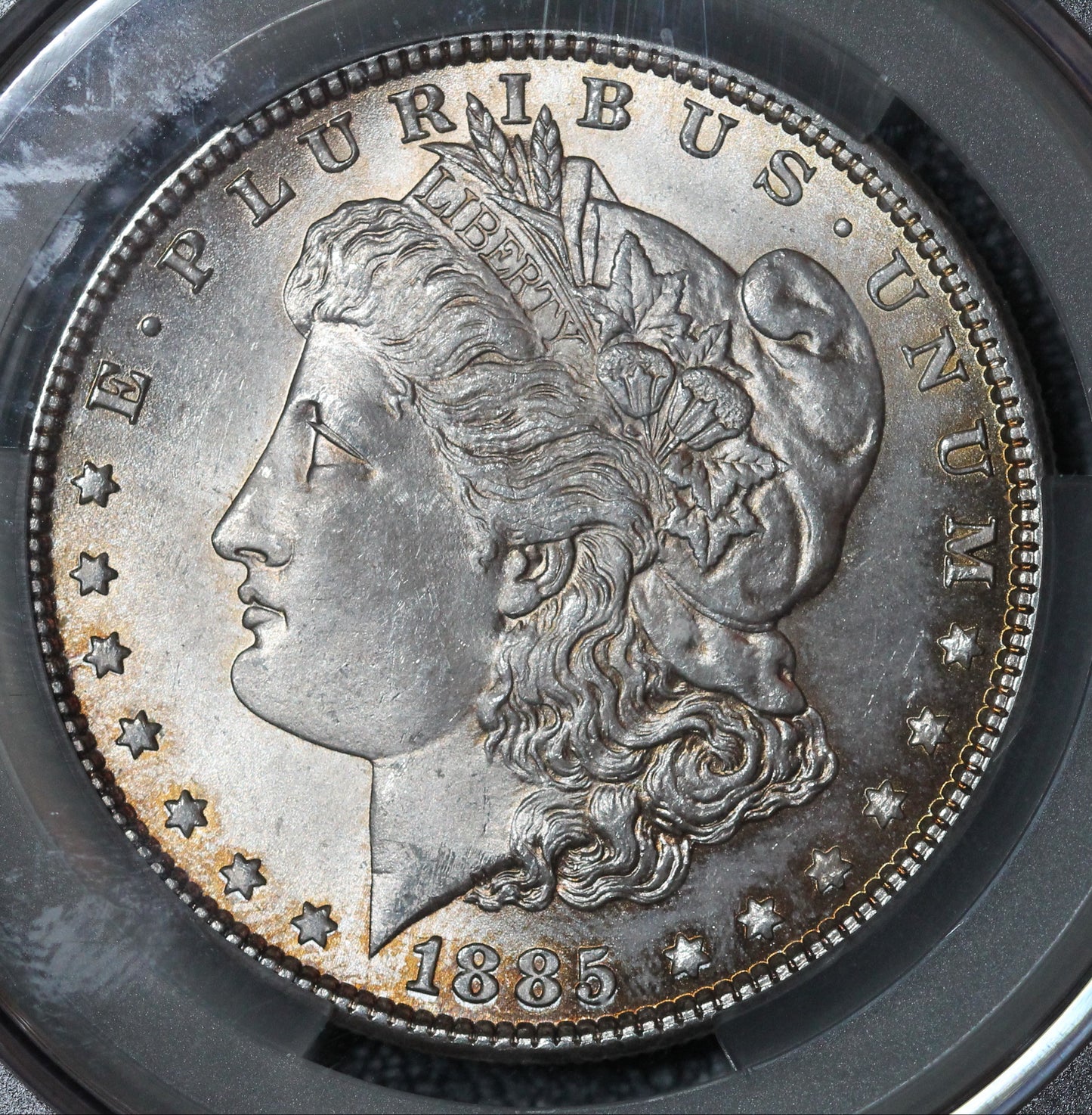 1885 Morgan Dollar CAC MS64