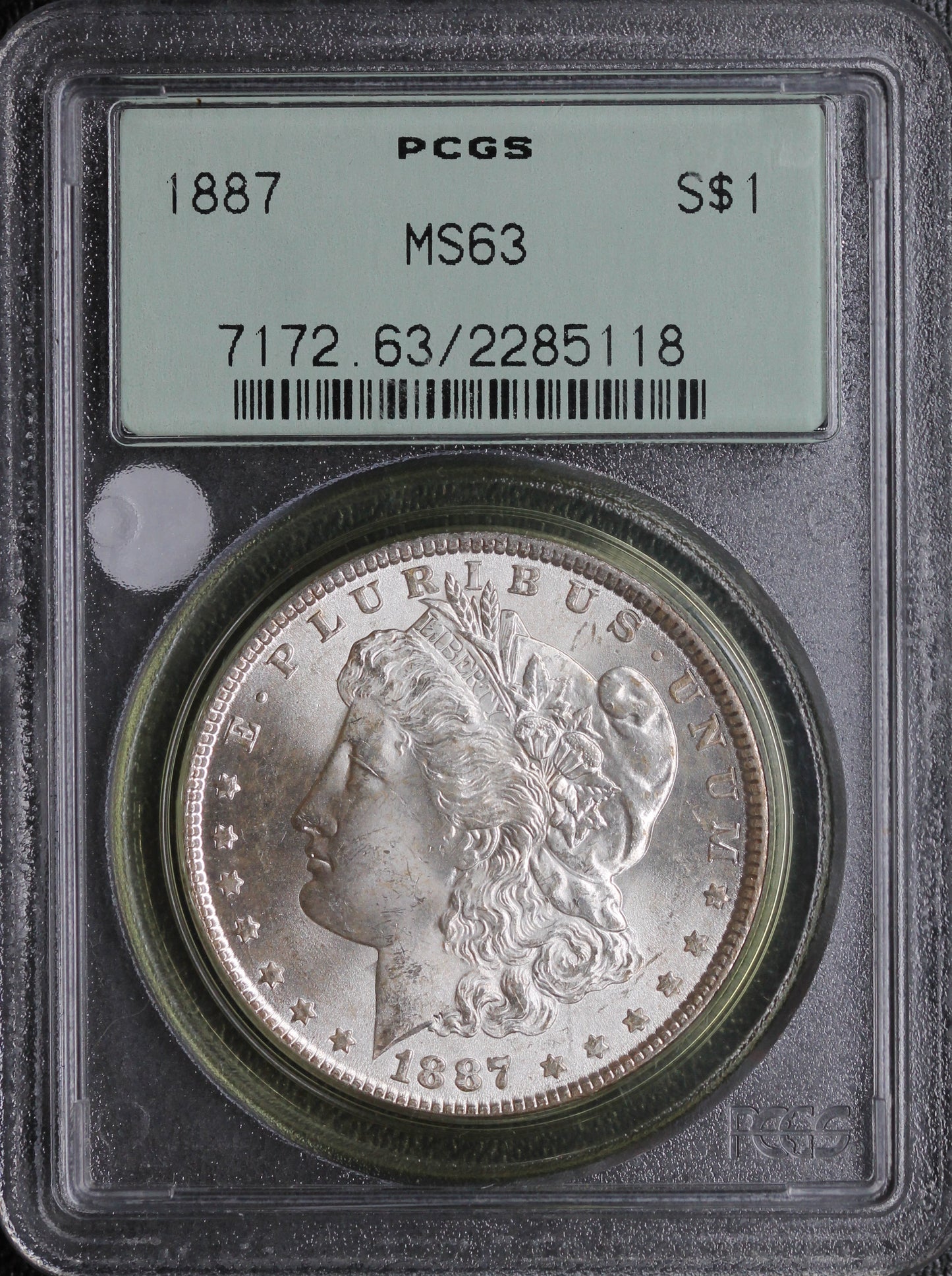1887 Morgan Dollar PCGS MS63