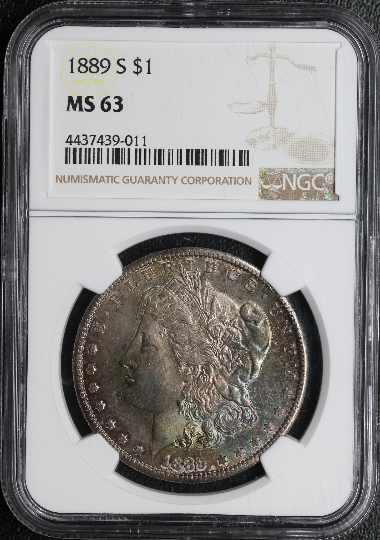 1889-S Morgan Dollar NGC MS63