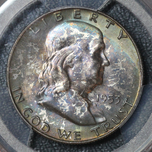 1953-D Franklin Half Dollar PCGS MS66FBL