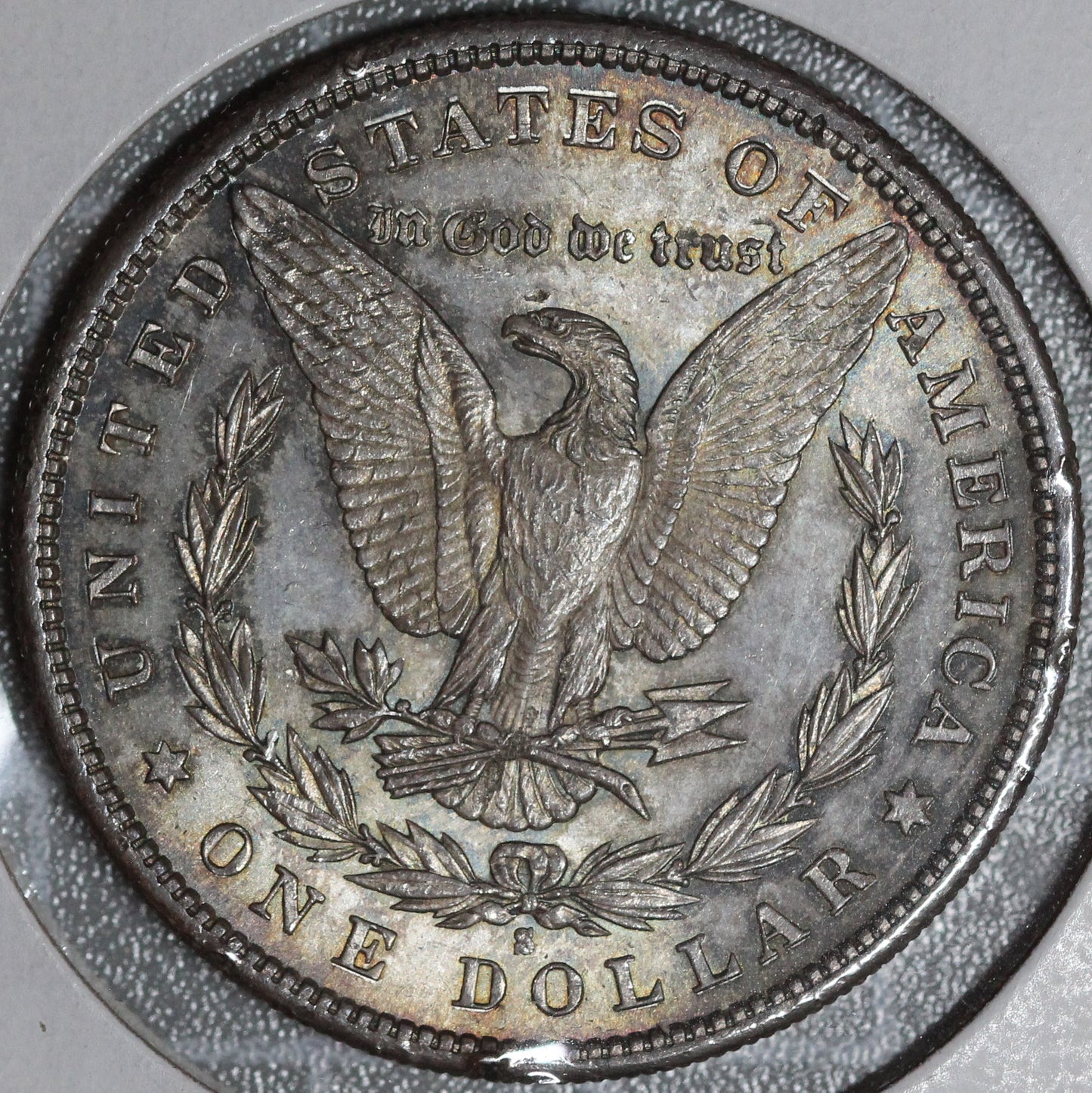 1880-S Morgan Dollar MS63, Rim Dings
